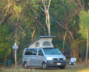 Kea camper rental and hire at Cooinda in Kakadu National Park