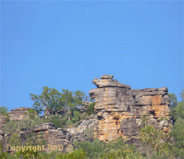 Ancient rocks above the Jim Jim carpark