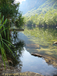 The Gorge Viewing Area on the Jim Jim walking track 400m from the carpark at Jim Jim Gorge in Kakadu National Park