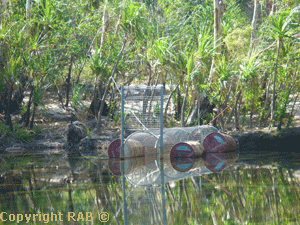 Croc trap- The Gorge Viewing Area on the Jim Jim walking track 400m from the carpark at Jim Jim Gorge in Kakadu National Park