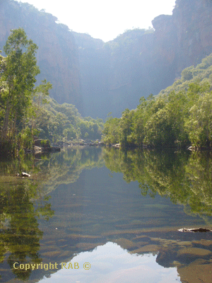 The view from the Gorge Viewing area 400m in on Jim Jim Gorge track