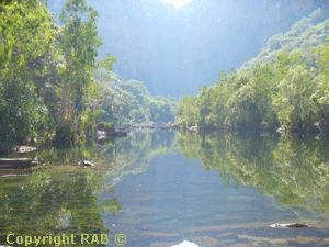 The Gorge Viewing Area on the Jim Jim walking track 400m from the carpark at Jim Jim Gorge in Kakadu National Park