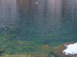 The shallows at the main pool at the bottom of the Gorge