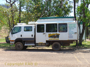 An 4WD Canta from Adventure Tours Australia at Jim Jim campground
