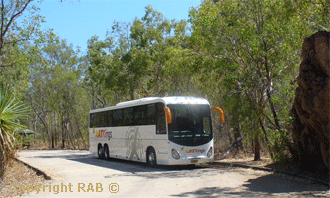 Plenty of parking for all size vehicles at the Nourlangie Rock carpark