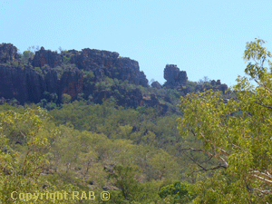 Surrounding scenery at the Nourlangie Rock carpark