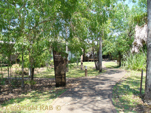 Outside and the path to Bowali Visitors Centre in Kakadu National Park