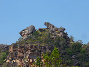 The drive was very scenic with jagged ancient rock escarpments on the right towering over our 4WD and on the left low lying floodplains with numerous flocks of birds. 
