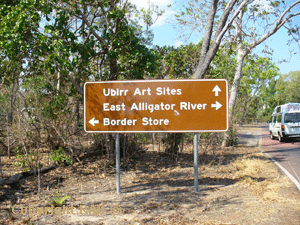 Ubirr Road sign