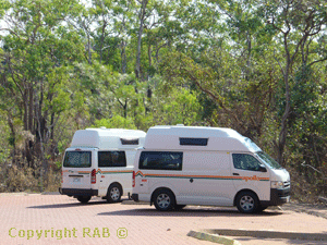 Apollo 2/3 berth campervans rentals at Ubirr Car Park