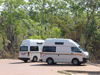 Here were 2 Apollo Hitop selfdrive rental campers at Ubirr Rock in Kakadu,  you can hire a camper from http://www.australia4wheeldriverentals.com
