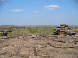 Looking out from the top of Ubirr 